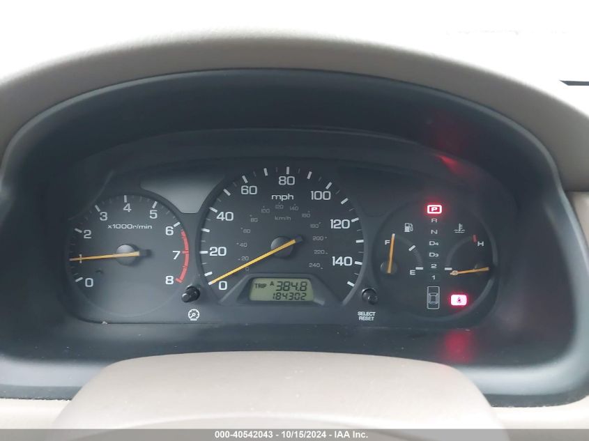 2000 Honda Accord 3.0 Ex VIN: 1HGCG1657YA051200 Lot: 40542043