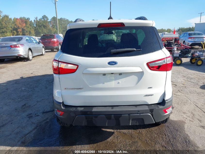 2020 Ford Ecosport Se VIN: MAJ6S3GL8LC312162 Lot: 40542068