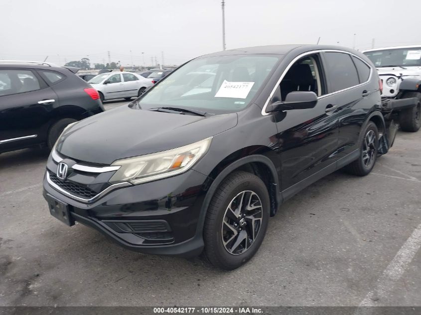 2016 Honda Cr-V Se VIN: 2HKRM3H44GH529811 Lot: 40542177