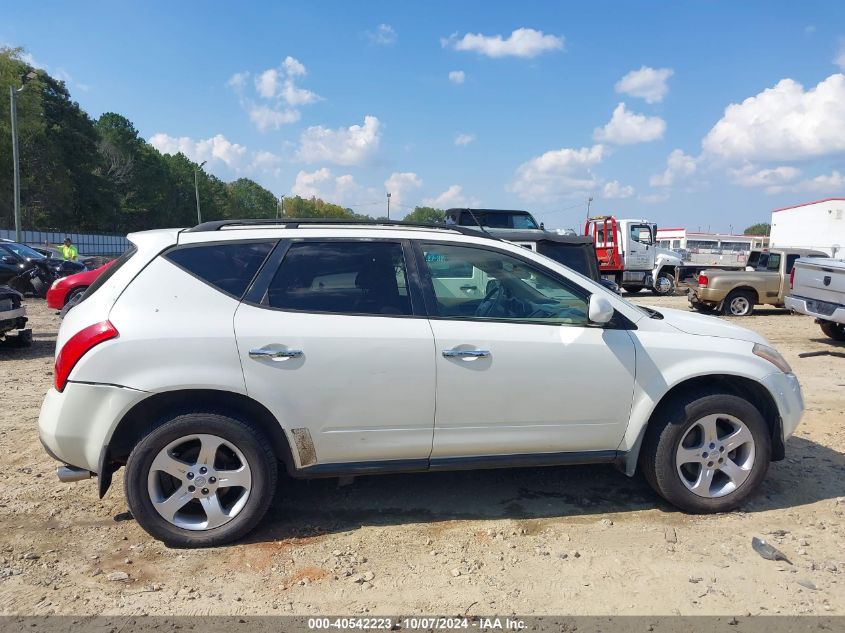 JN8AZ08T94W213304 2004 Nissan Murano Sl