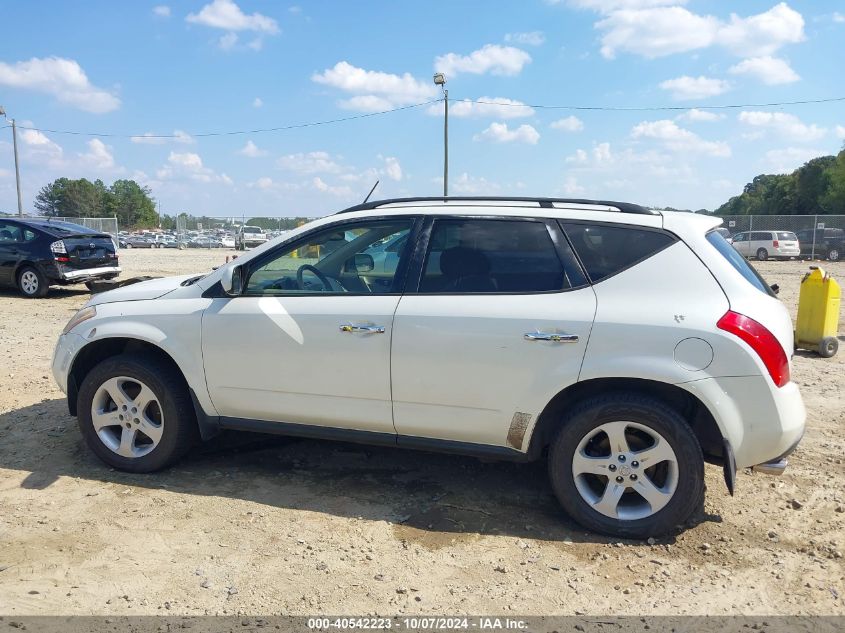 JN8AZ08T94W213304 2004 Nissan Murano Sl