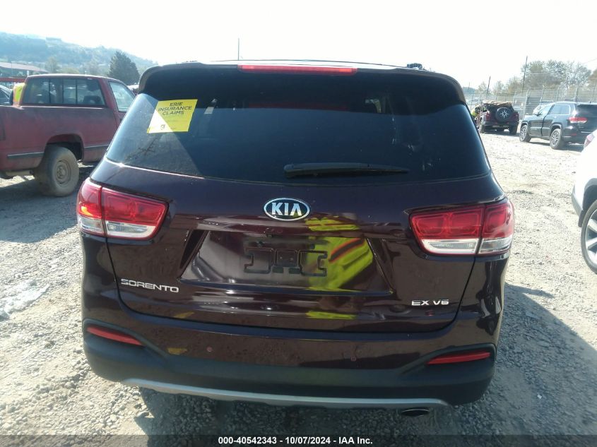 5XYPH4A56HG236957 2017 Kia Sorento 3.3L Ex