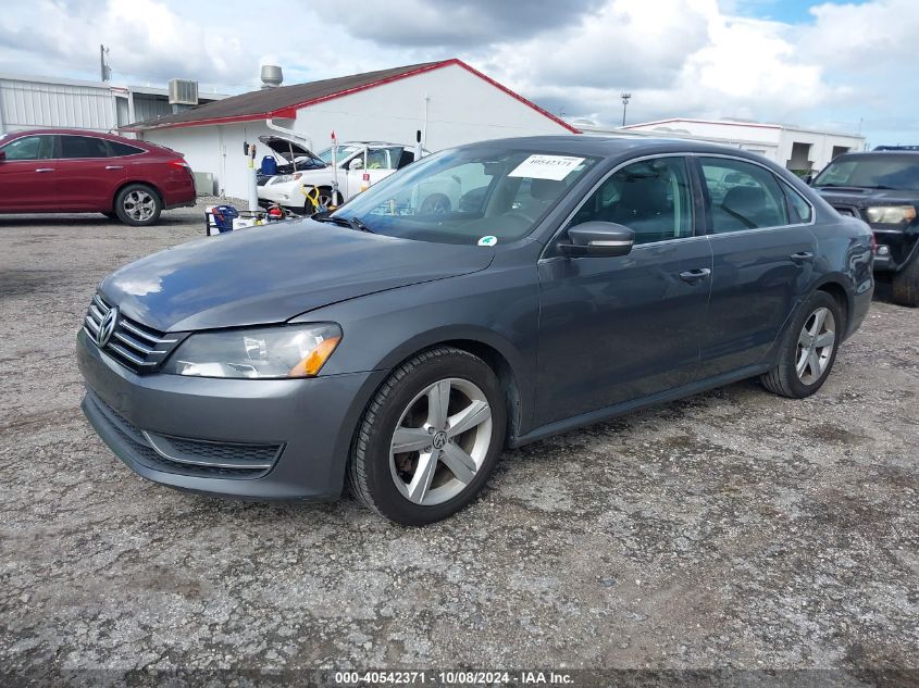 2013 Volkswagen Passat 2.5L Se VIN: 1VWBP7A33DC052682 Lot: 40542371