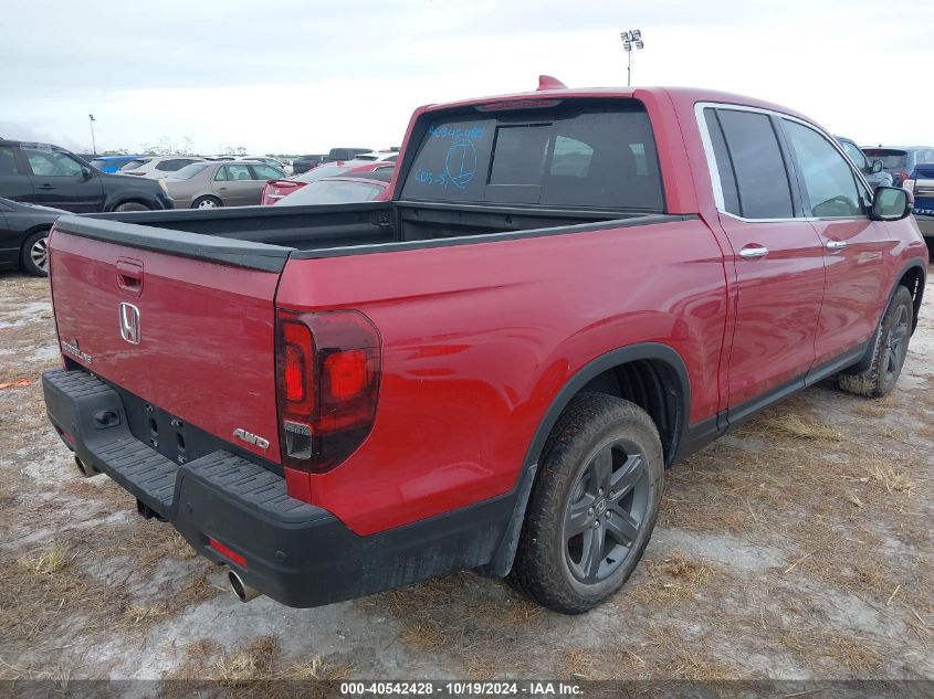 2023 Honda Ridgeline Rtl-E VIN: 5FPYK3F70PB016558 Lot: 40542428