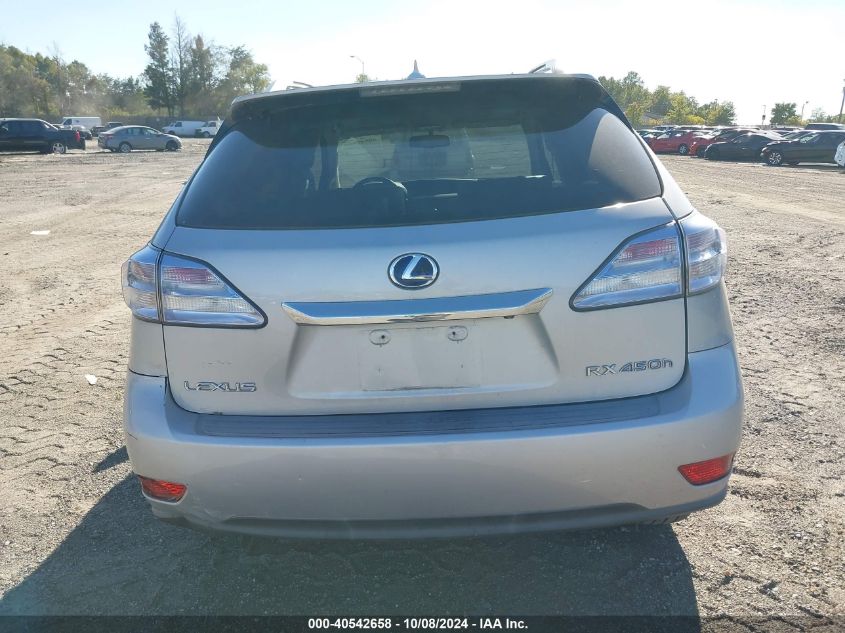 2010 Lexus Rx 450H VIN: JTJBC1BA2A2009023 Lot: 40542658