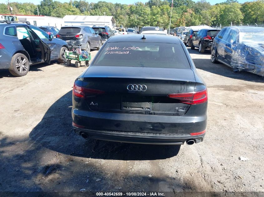 2018 Audi A4 2.0T Tech Ultra Premium/2.0T Ultra Premium VIN: WAUKMAF48JA095137 Lot: 40542659