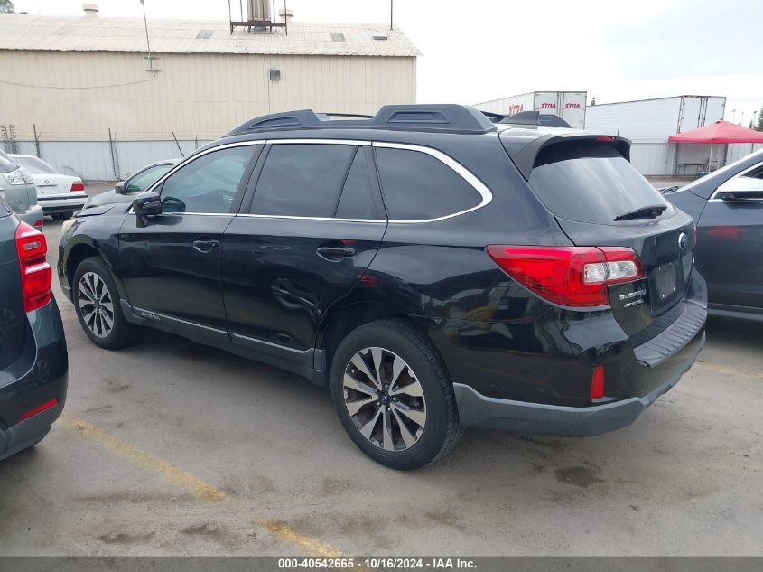 2016 Subaru Outback 2.5I Limited VIN: 4S4BSANCXG3355855 Lot: 40542665