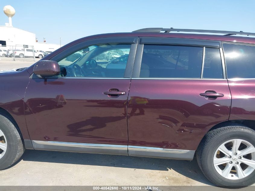 2013 TOYOTA HIGHLANDER BASE PLUS V6 - 5TDZK3EH7DS118423