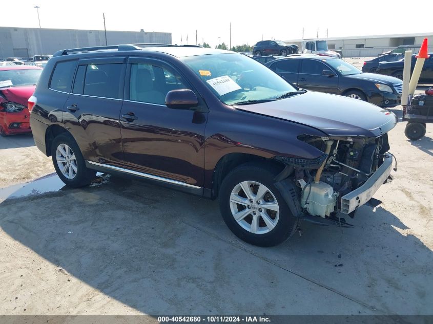 5TDZK3EH7DS118423 2013 Toyota Highlander Base Plus V6