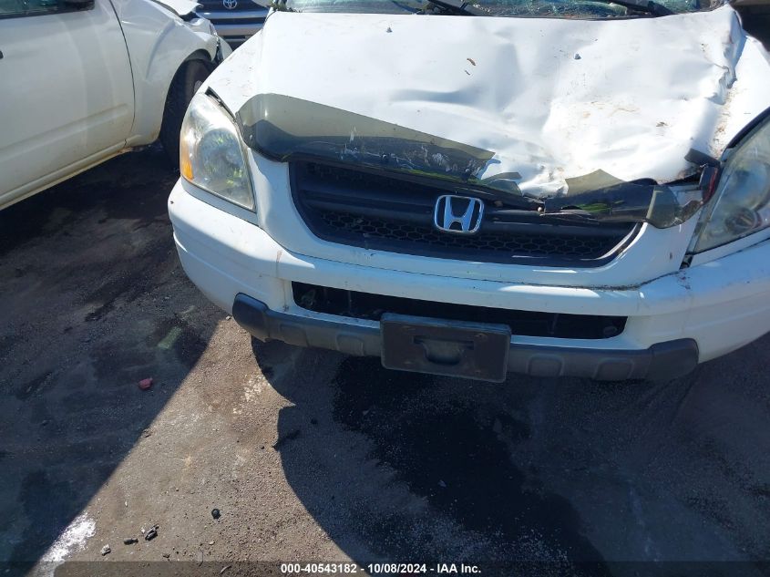 2005 Honda Pilot Exl VIN: 2HKYF18595H530825 Lot: 40543182