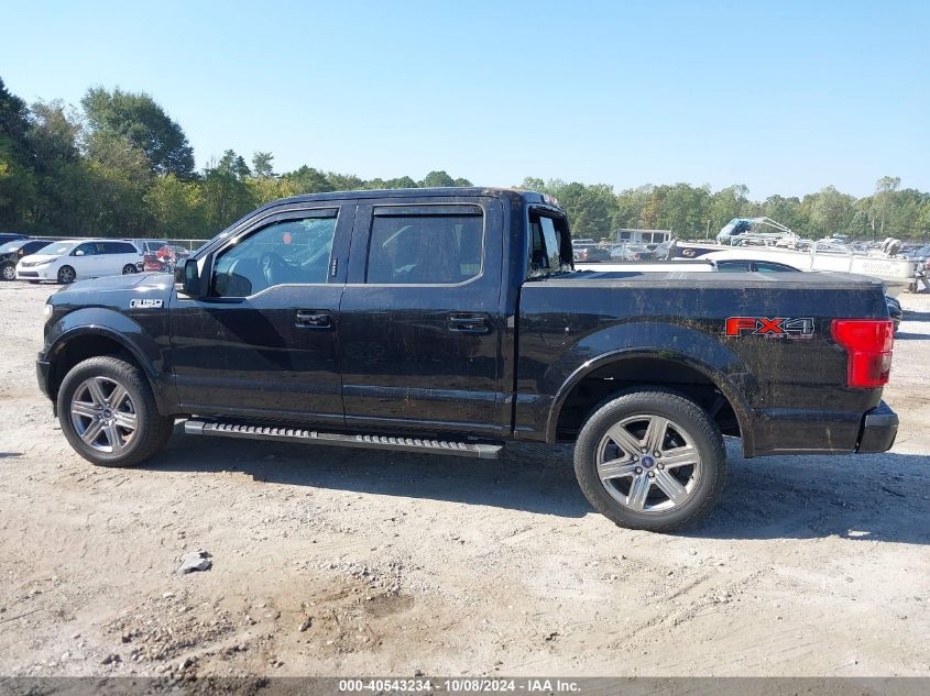 2019 Ford F-150 Lariat VIN: 1FTEW1E45KFD40802 Lot: 40543234