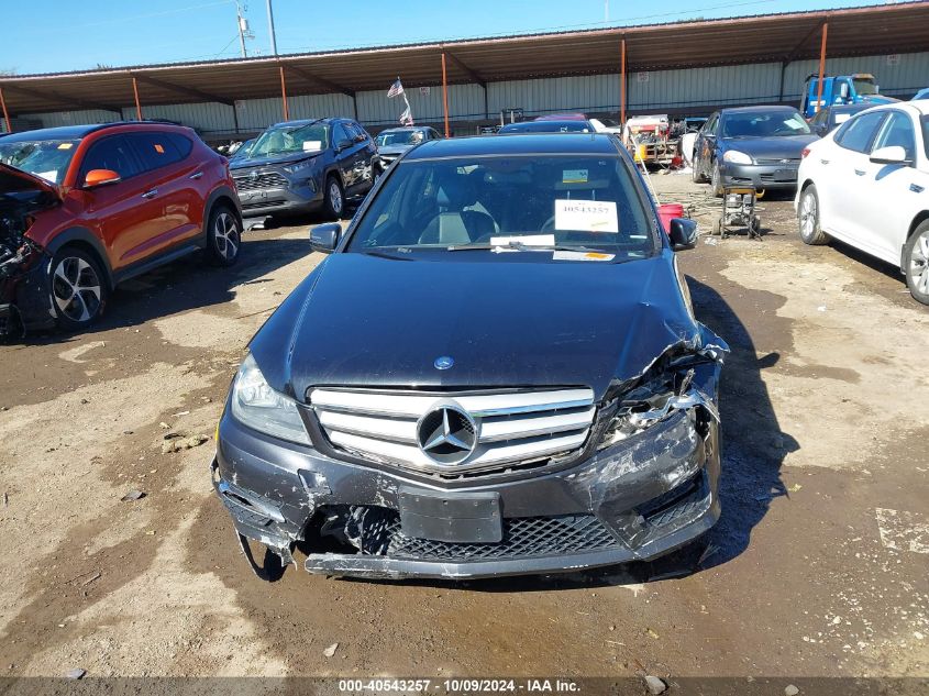 2012 Mercedes-Benz C 300 VIN: WDDGF8BB6CR206729 Lot: 40543257