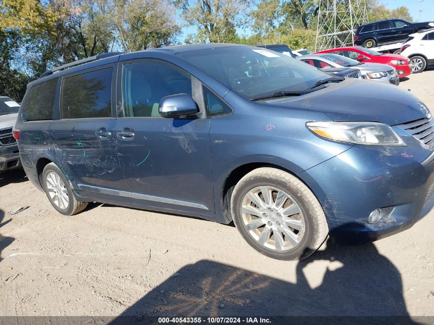 2016 Toyota Sienna Limited Premium 7 Passenger VIN: 5TDDK3DC0GS134922 Lot: 40543355