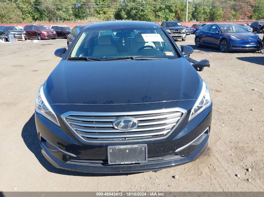 2017 Hyundai Sonata Se VIN: 5NPE24AF5HH547645 Lot: 40543412