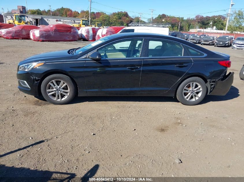 2017 Hyundai Sonata Se VIN: 5NPE24AF5HH547645 Lot: 40543412