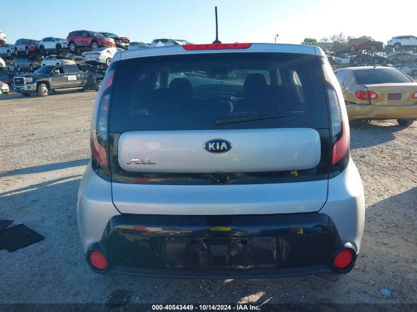 2016 Kia Soul + VIN: KNDJP3A56G7828552 Lot: 40543449