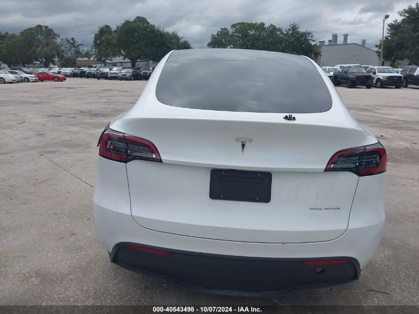 2023 Tesla Model Y Awd/Long Range Dual Motor All-Wheel Drive VIN: 7SAYGDEE8PA179376 Lot: 40543498