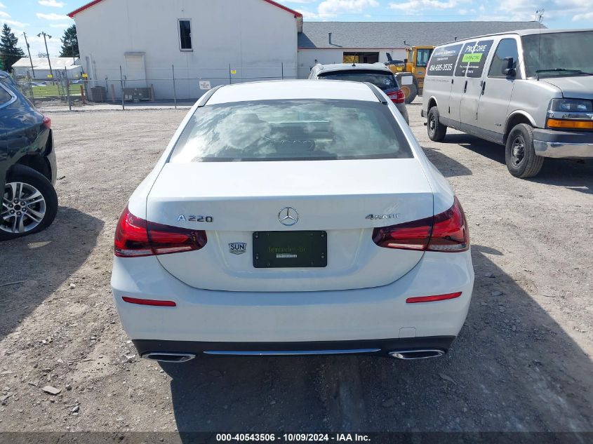 W1K3G4FB5NJ342530 2022 Mercedes-Benz A 220 4Matic