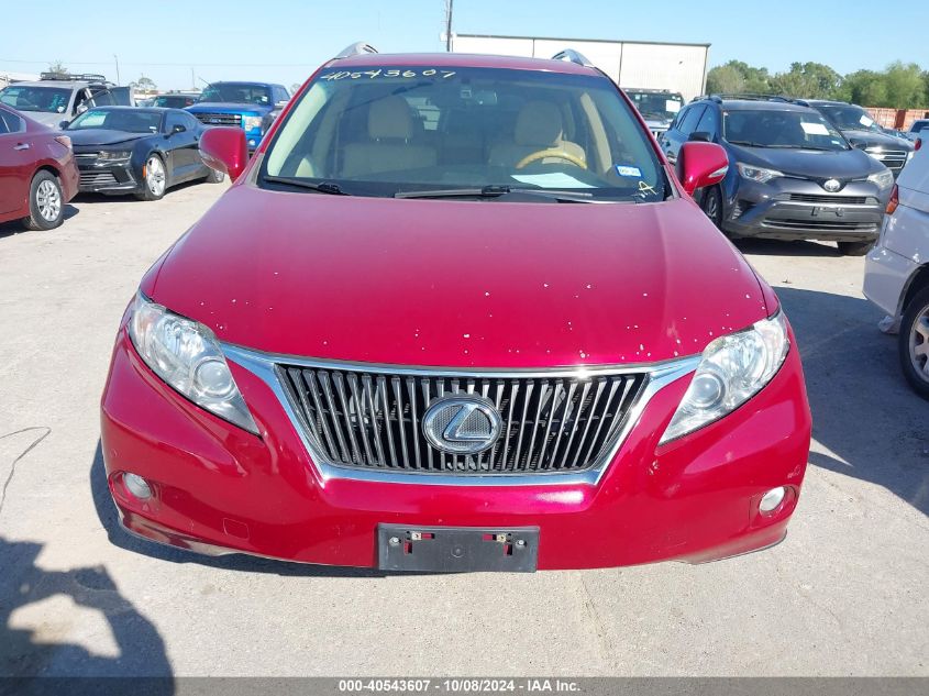 2010 Lexus Rx 350 VIN: 2T2ZK1BAXAC016674 Lot: 40543607