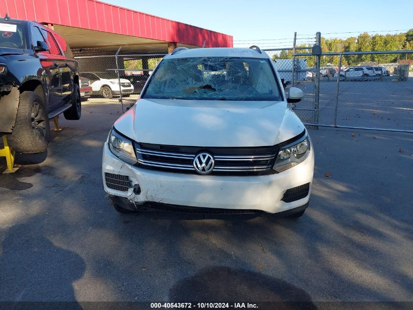 2017 Volkswagen Tiguan 2.0T S VIN: WVGBV7AX0HW511338 Lot: 40543672