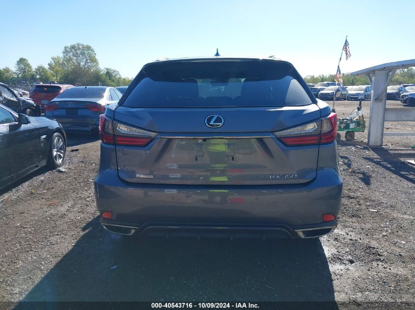 2022 Lexus Rx Rx 350 F Sport Handling VIN: 2T2YZMDA5NC345147 Lot: 40543716