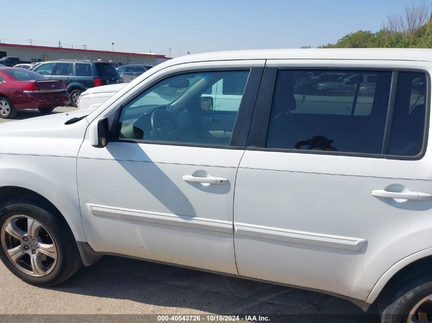 2013 Honda Pilot Ex-L VIN: 5FNYF3H53DB039790 Lot: 40543726