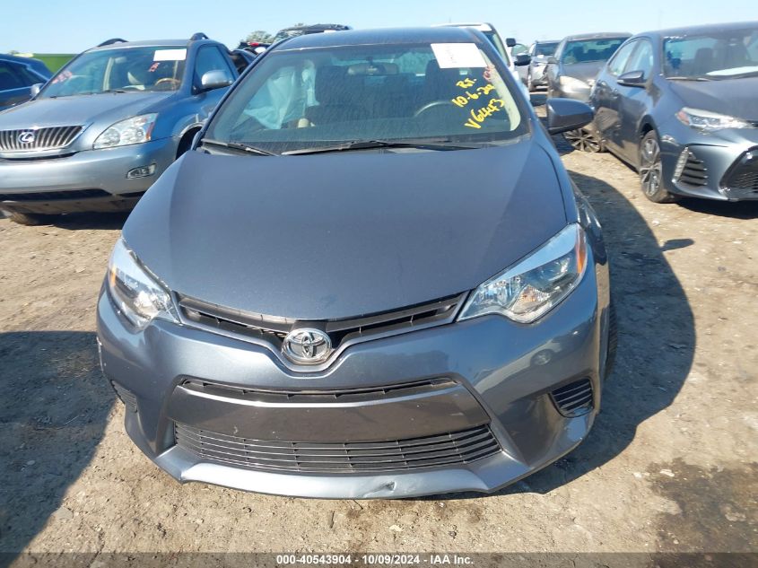 2016 TOYOTA COROLLA LE - 2T1BURHEXGC636443