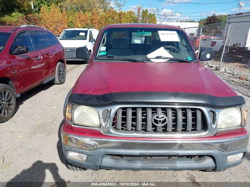 2002 Toyota Tacoma Base V6 VIN: 5TEWN72N12Z098925 Lot: 40543933