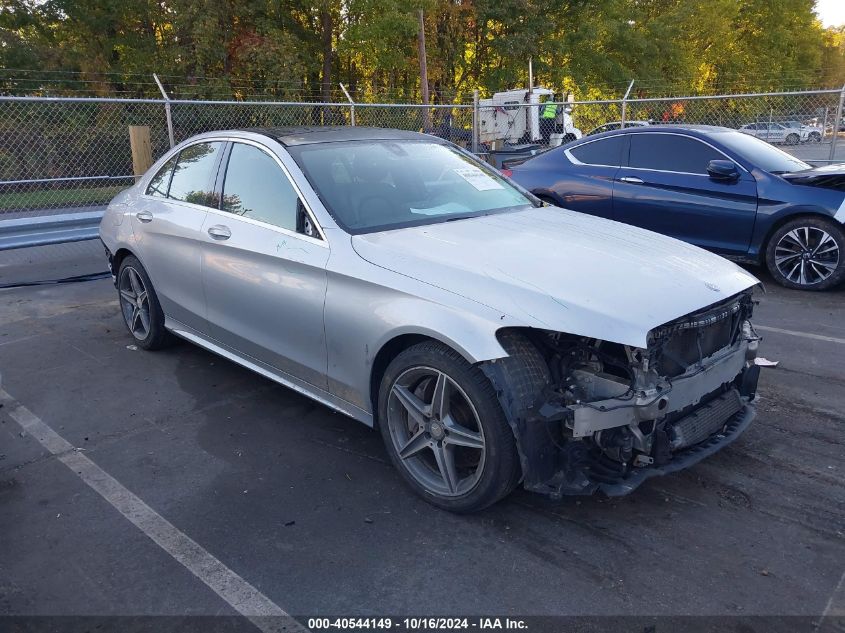 VIN 55SWF4KB3FU033601 2015 MERCEDES-BENZ C 300 no.1