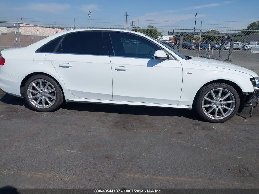 2014 Audi A4 2.0T Premium VIN: WAUFFAFL0EN034558 Lot: 40544187