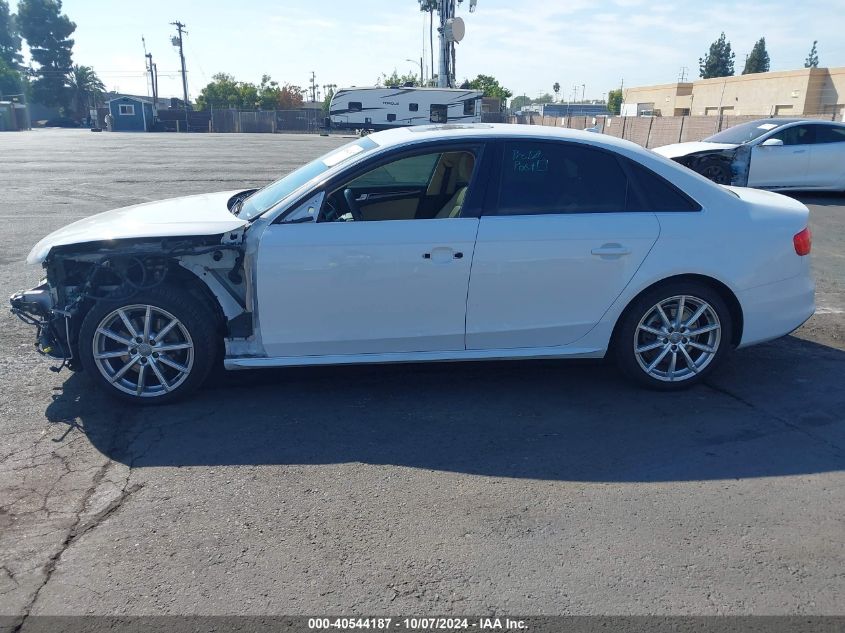 2014 Audi A4 2.0T Premium VIN: WAUFFAFL0EN034558 Lot: 40544187