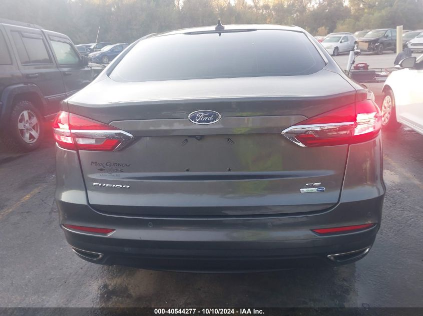 2019 Ford Fusion Se VIN: 3FA6P0T96KR254076 Lot: 40544277