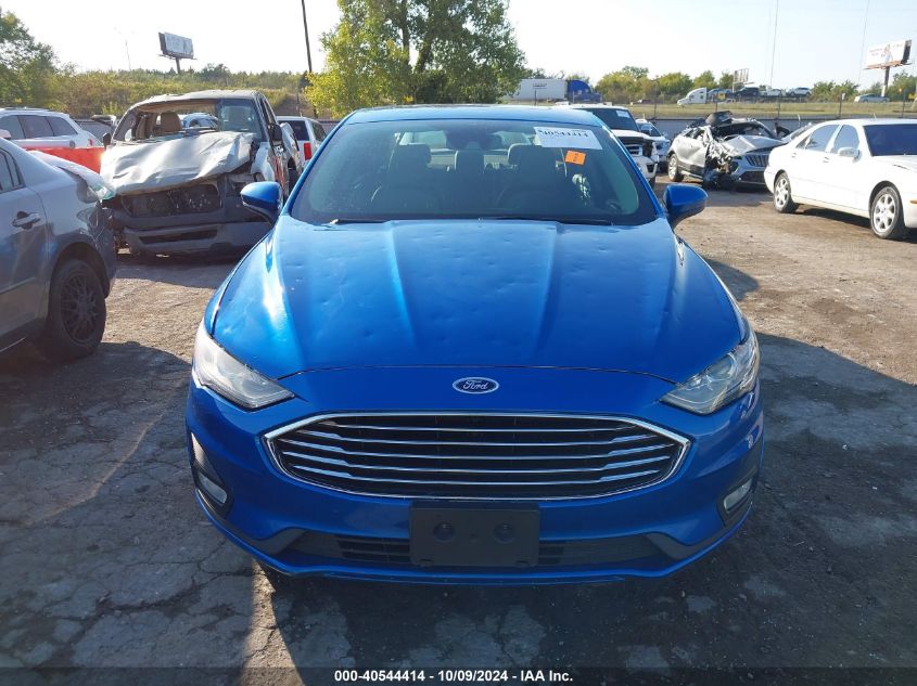 2019 Ford Fusion Se VIN: 3FA6P0HD4KR172795 Lot: 40544414