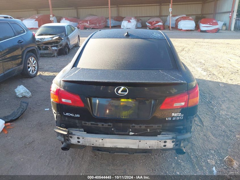 2008 Lexus Is 250 VIN: JTHBK262385055370 Lot: 40544445