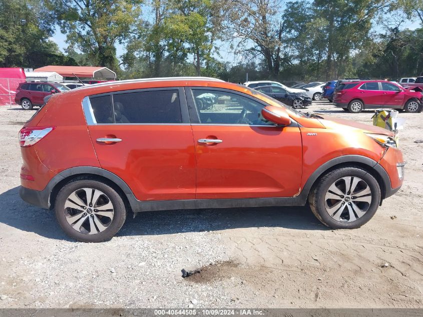 2013 Kia Sportage Ex VIN: KNDPCCA21D7427496 Lot: 40544505