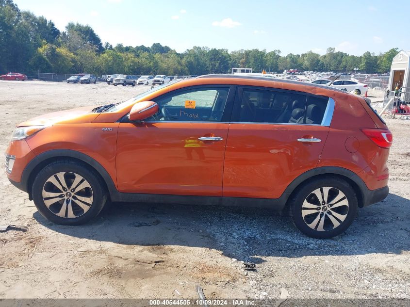 2013 Kia Sportage Ex VIN: KNDPCCA21D7427496 Lot: 40544505