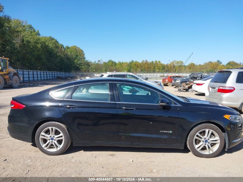 3FA6P0LU9JR147722 2018 Ford Fusion Hybrid Se