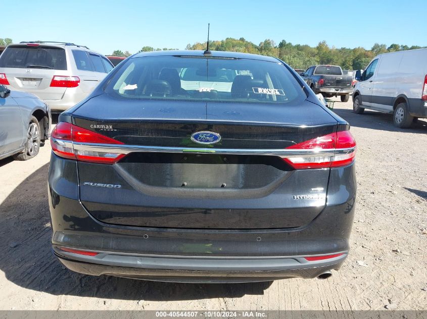 3FA6P0LU9JR147722 2018 Ford Fusion Hybrid Se