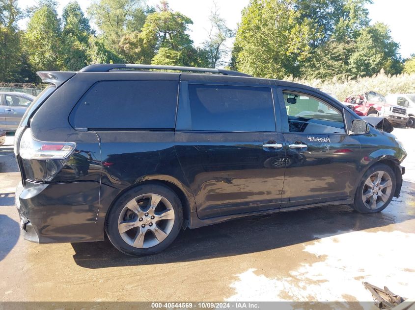 5TDXK3DC6ES426391 2014 Toyota Sienna Se 8 Passenger