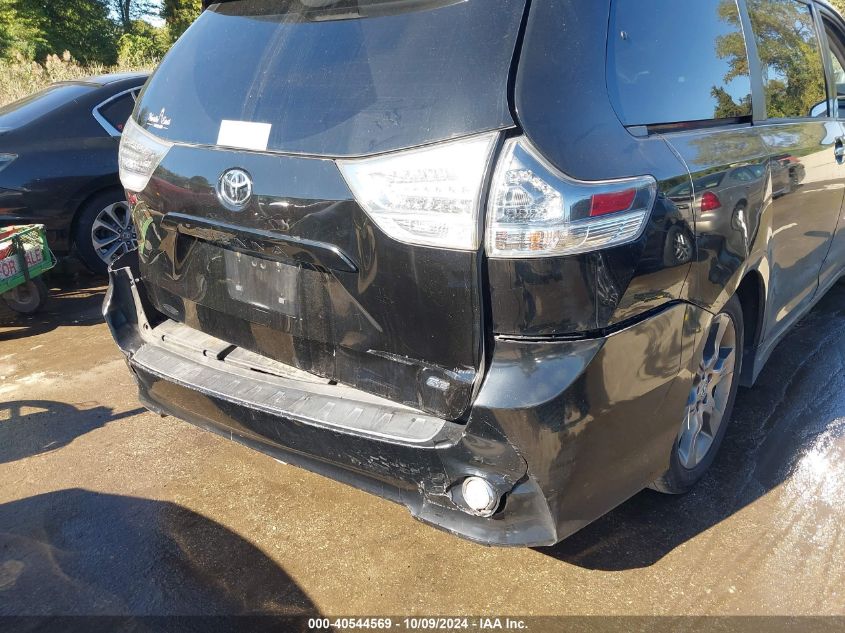 5TDXK3DC6ES426391 2014 Toyota Sienna Se 8 Passenger