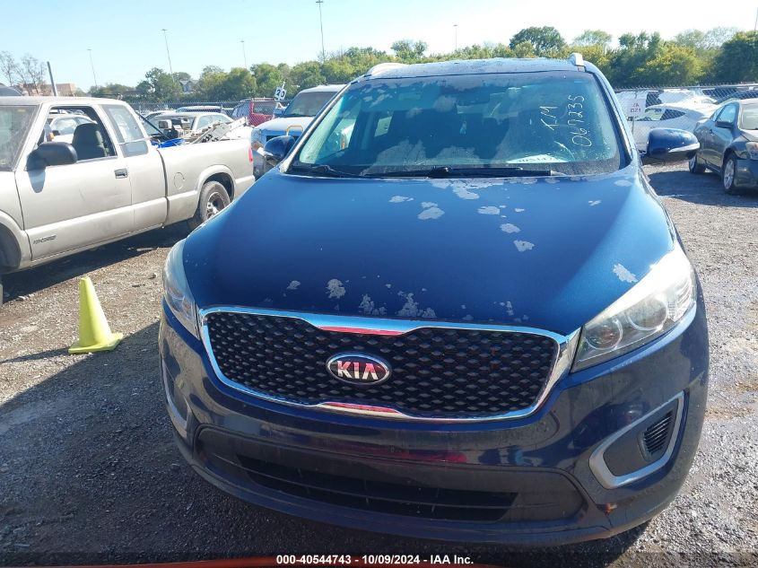 5XYPGDA3XGG067235 2016 Kia Sorento 2.4L Lx