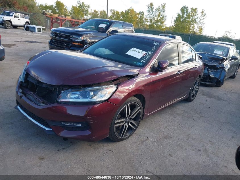 VIN 1HGCR2F5XGA070693 2016 HONDA ACCORD no.2