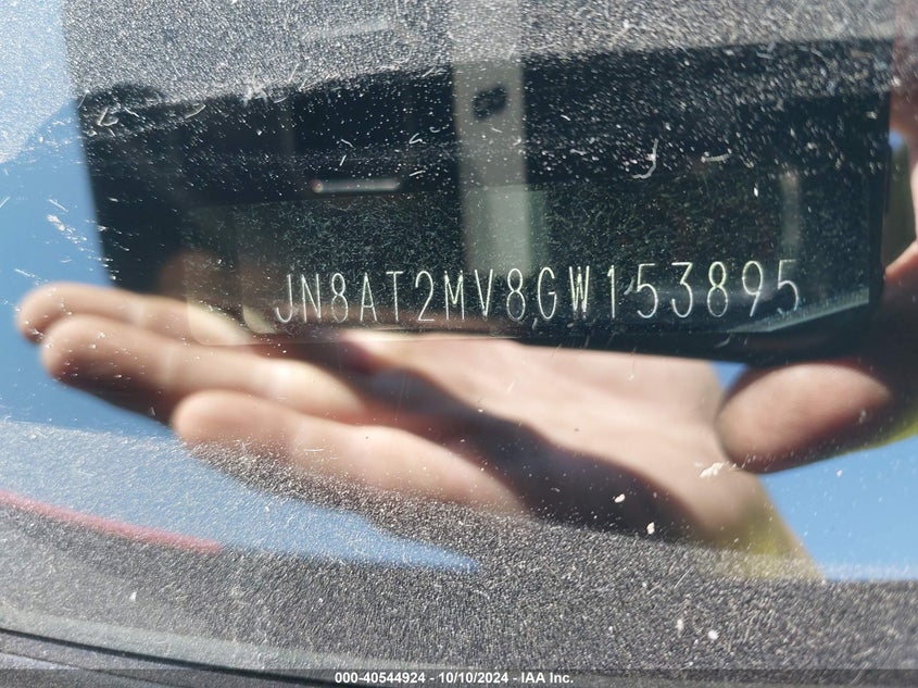 2016 Nissan Rogue Sv VIN: JN8AT2MV8GW153895 Lot: 40544924