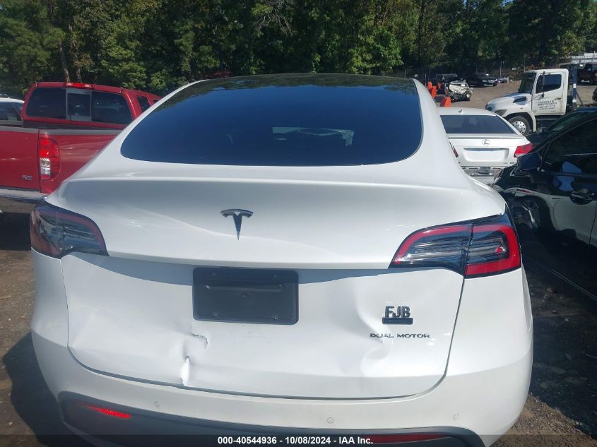 2021 Tesla Model Y Long Range Dual Motor All-Wheel Drive VIN: 5YJYGDEEXMF174854 Lot: 40544936