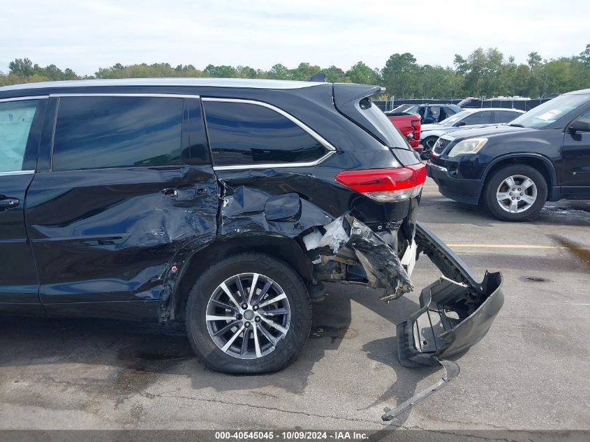 5TDKZRFHXJS532077 2018 Toyota Highlander Se/Xle