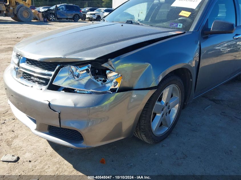 2012 Dodge Avenger Se VIN: 1C3CDZAB9CN140999 Lot: 40545047