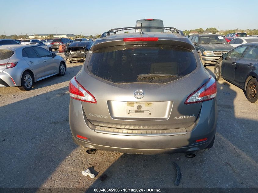 2013 Nissan Murano Le VIN: JN8AZ1MU0DW209114 Lot: 40545156