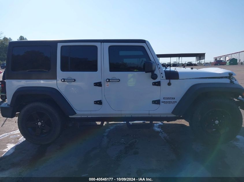 2016 Jeep Wrangler Unlimited Sport VIN: 1C4HJWDG3GL323767 Lot: 40545177