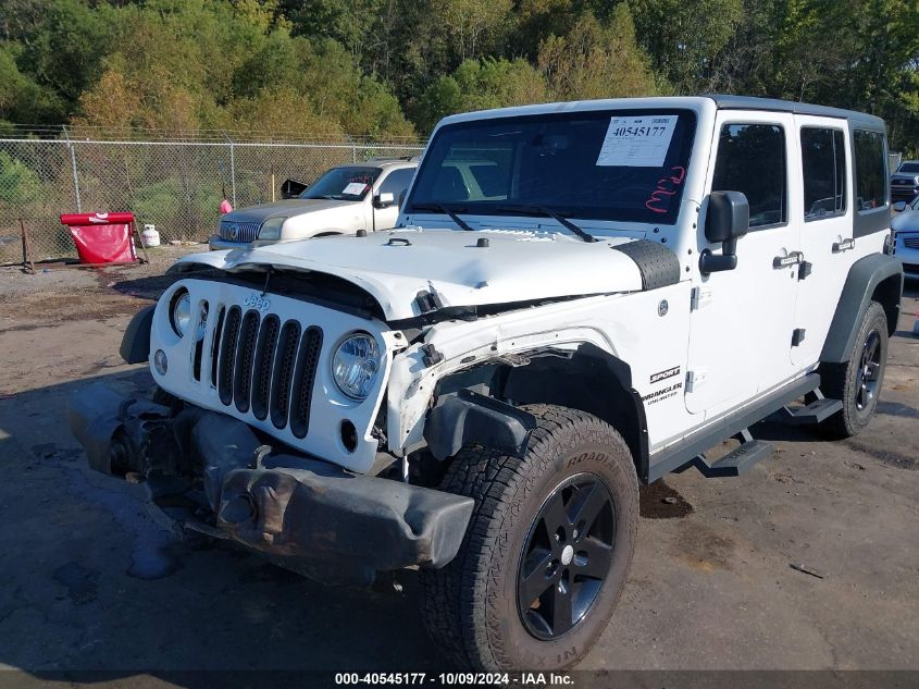 2016 Jeep Wrangler Unlimited Sport VIN: 1C4HJWDG3GL323767 Lot: 40545177