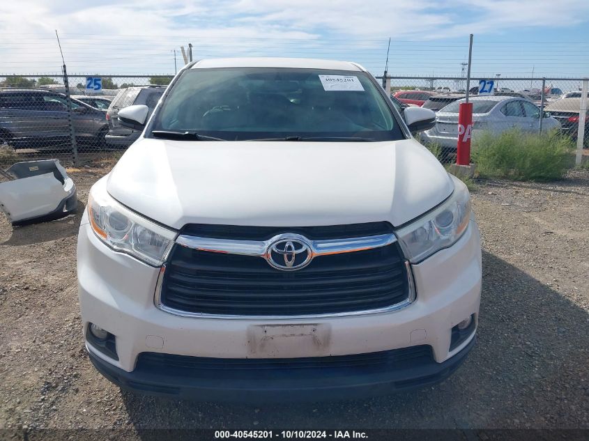 2014 Toyota Highlander Le Plus V6 VIN: 5TDZKRFH6ES015061 Lot: 40545201